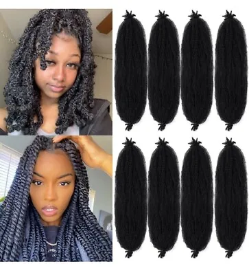  12 Inch Springy Afro Twist Hair 8 Packs 12 Inch (Pack Of 8) 1B# Marley Twist • $16.99