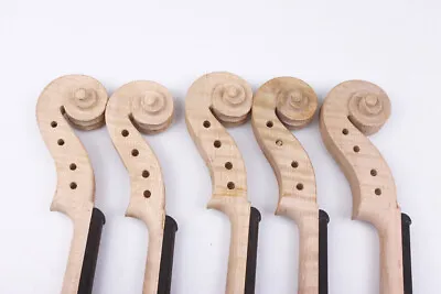 1pcs 4/4 Flame Maple Violin Neck Hand-Carved With Ebony Fingerboard Violin Part • $33.90