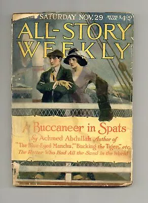 All-Story Weekly Pulp Nov 29 1919 Vol. 104 #2 FR • $26