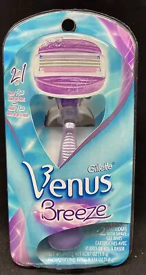 Gillette Venus Breeze Handle And 2 Cartridges Scuffed Packaging • $13.98