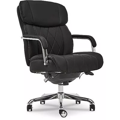 La-Z-Boy Sutherland Ergonomic Faux Leather Swivel Computer And Desk Chair Black • $344.01