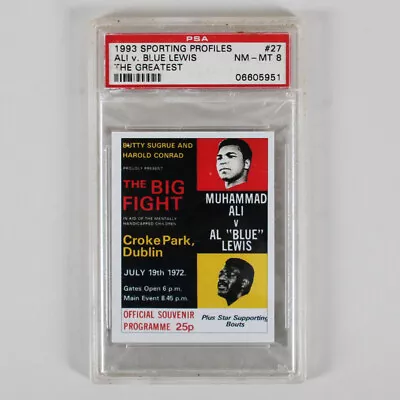 1993 Sporting Profiles Muhammad Ali V. Al Blue Lewis Graded Card #27 The Grea... • $58.50