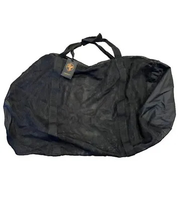Akona Adventure Gear Deluxe Divers Mesh Bag Black Large Collapsing Travel Duffel • $42.30