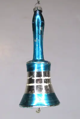 Vintage Blown Glass Music BELL W CLAPPER Christmas Ornaments Germany • $25