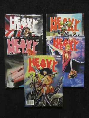 Vtg Heavy Metal Mags 1999 Jan-Mar-May-Sept & Nov Lot Of 5 Nice Books See Pics!! • $30