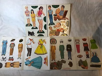 Vintage Dennis The Menace Paper Dolls Set Full Color 1960 Mostly Uncut No Book • $22