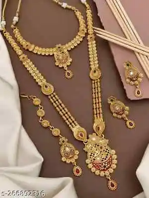 Indian Bollywood Bridal Choker Necklace Sets Gold Plated Fashion Wedding Jewelry • $26.22