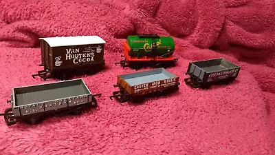 Job Lot Five Hornby Oo Gauge Model Railway Wagons In Good Used Condition • £7.50