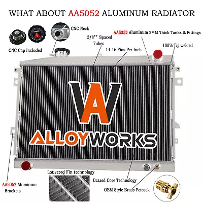 3Row Alum Radiator For 1985-96 Mazda Bravo B2600 Ford Courier Ute Petrol MT AUS • $229