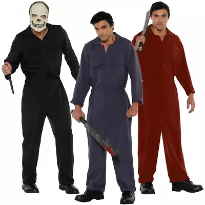 Boiler Suit Serial Killer Costume Adult Horror Movie Halloween Fancy Dress • $22.42