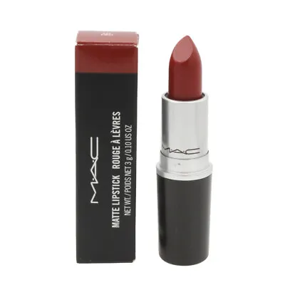 MAC Red Lipstick Matte 602 Chili Makeup Long Wearing Lip Stick Make Up • £15.99