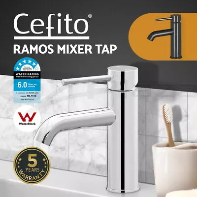 Cefito Bathroom Tap Mixer Tap Laundry Faucet Basin Sink Swivel DIY • $49.95