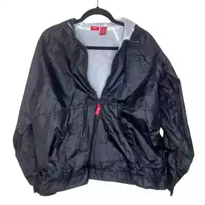 Mens Vintage MOSSIMO Black Anorak Rain Jacket SIZE XL • $20