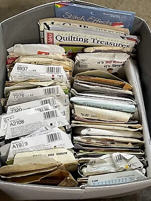 HUGE Lot Of Vintage Sewing Patterns/Books/Transfers 1960s-2000s • $50
