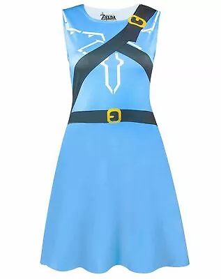 The Legend Of Zelda Breath Of The Wild Costume Dress Blue • $52.79