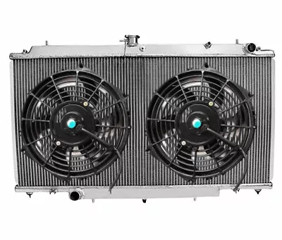 Aluminum Radiator+Fan For Nissan PATROL GU Y61 TD42 2.8/3.0/4.2L TURBO DIESEL MT • $228