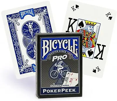 £5.99 • Buy Bicycle Pro PokerPeek Playing Cards - Blue