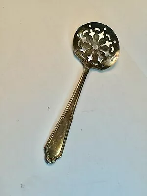 Vintage Slotted Silverplated Serving Spoon Wm Rogers 7 3/4” Length • $14