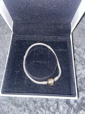 Genuine Pandora Bracelet With Gold Clasp • £50