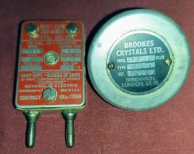 2x Vintage Radio Low Frequency Crystal's 70-80khz  Ham Radio QRP • £20