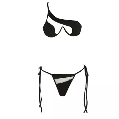 Bikinis Women Swimsuit Push Up Bandage Brazilian Bikini Folds Swimwear Set • $22.19