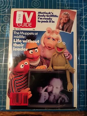TV Guide Magazine November 17th 1990 The Muppets TV-33 • $5