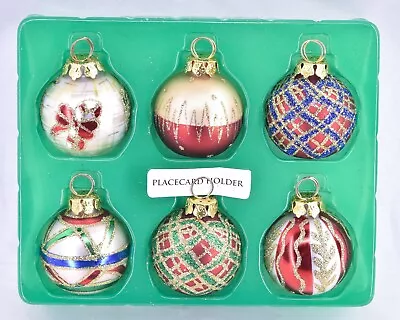 Department 56 Mercury Glass Christmas Ornament Place Card Holders Set Of 6 • $24.99