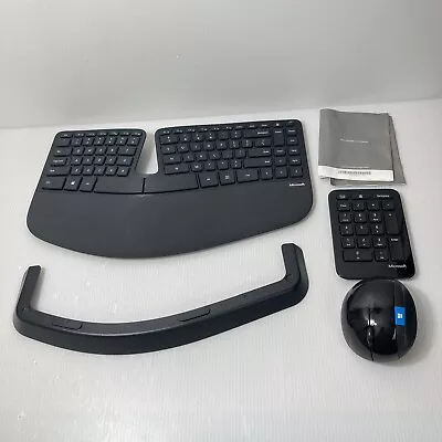 Microsoft Sculpt Ergonomic Wireless Desktop Keyboard Wireless Mouse No RECEIVER • $115