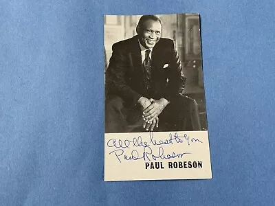 Paul Robeson - Fabulous Hand Signed Photo • £9.99