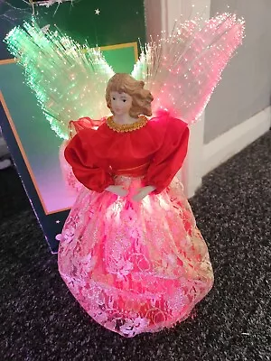 £9.99 • Buy Fibre Optic 12 Red Christmas Angel.