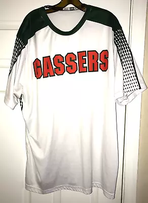 GASSERS 2XL XXL Champro Dri-Gear Althetic Wear White Baseball T-Shirt Softball • $11.95