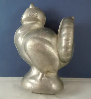 Pewter Chocolate Ice Cream Mold #429 Thanksgiving Turkey  4.25  Tall • $25