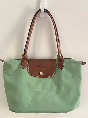 Longchamp Le Pliage Original Small Canvas & Leather Bag Women's Green • $40