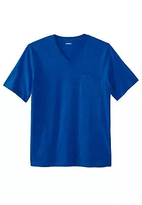 KingSize Men's Big & Tall Shrink-Less Lightweight V-Neck Pocket T-Shirt • $25.99