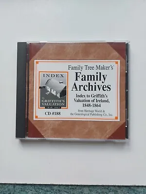 Family Tree Maker Archives Index To Griffith's Valuation Of Ireland 1848- PC CD • £25