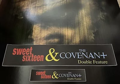 Sweet Sixteen & Covenant Horror Movie Mylar Banner Poster Small Large Lot 5X25 • $30