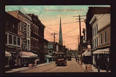 Postcard : New York - Middletown Ny - North Street From South 1909 View • $6.99