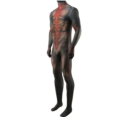 The Predator Jumpsuit Superhero Stage Spandex Bodysuit Cosplay Costume Halloween • $55.79
