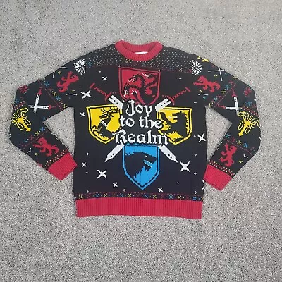 Game Of Thrones Sweater Unisex Small Joy To The Realm Ugly Christmas Pullover  • $7.69