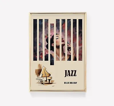 Billie Holiday Print | Billie Holiday | Jazz Poster | Jazz Print | Vintage Print • $220