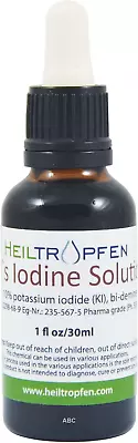 Lugols Iodine Solution 5% 1 Oz. - 30 Ml | 15% Liquid Formulation | Made With 5 | • £13.17