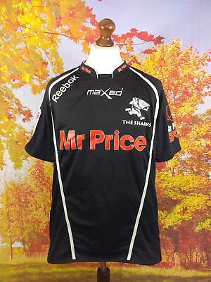Natal Sharks Hollywoodbets Super Rugby Union 2013 Home Shirt UK Men's Size Large • £67