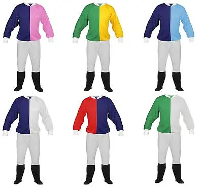 Adults Jockey Horse Racing Grand National Equestrian Sports Fancy Dress Costume • £28.95
