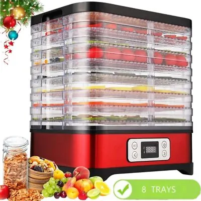 8-Trays Food Dehydrator Machine Stainless Steel 400W For Jerky/Fruit/Vegetable • $63.99