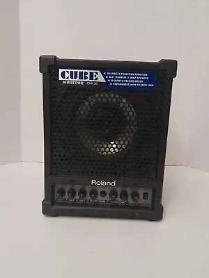 Roland CM-30 Portable  6.5 2-Way Powered Cube Monitor Amp W/ 5 Inputs Stereo Mix • $157