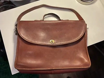 Vintage Coach Lexington Brown Leather Briefcase/shoulder Bag Usa • $120