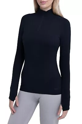 TCA Womens Running Long Sleeve Half Zip Gym Workout Running Lightweight Top • £19.99