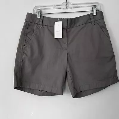 J. Crew Shorts Women 6 Beige Classic Twill Chino Weathered Lime City Fit • $19.99