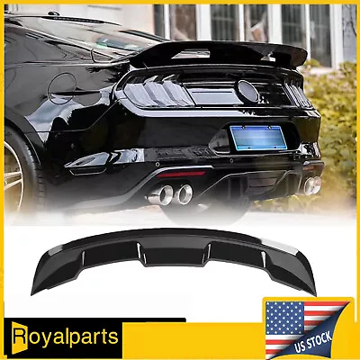 Rear Spoiler Trunk Wing For 2015-2024 Ford Mustang GT500 GT350 2Dr Glossy Black • $63.99