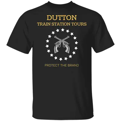 Men's Dutton Train Station Tours Yellowstone T-Shirt S-6XL Cotton Shirts • $15.95